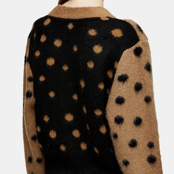 TOPSHOP Mixed Spot Cardigan. NWT NEVER WORN - Picture 6 of 10